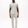 Camicia da notte Henley in jersey scamosciato Camicia da notte Henley in jersey scamosciato