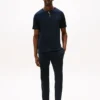 Camicia da notte Henley in jersey scamosciato Camicia da notte Henley in jersey scamosciato