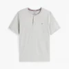 Camicia da notte Henley in jersey scamosciato Camicia da notte Henley in jersey scamosciato