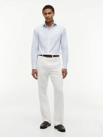 Camicia elegante a righe THFlex dalla vestibilità slim