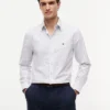 Camicia Fil Coupe a pois su tutta la superficie, vestibilità regolare Camicia Fil Coupe a pois su tutta la superficie, vestibilità regolare