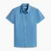 Camicia in chambray con maniche a sbuffo Camicia in chambray con maniche a sbuffo