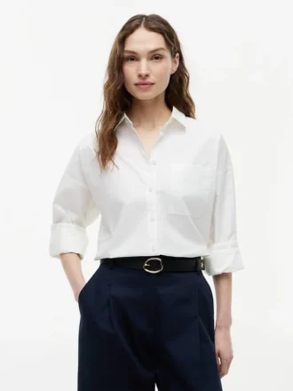 Camicia in cotone dalla vestibilità comoda