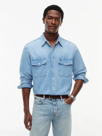 Camicia in denim dalla vestibilità comoda