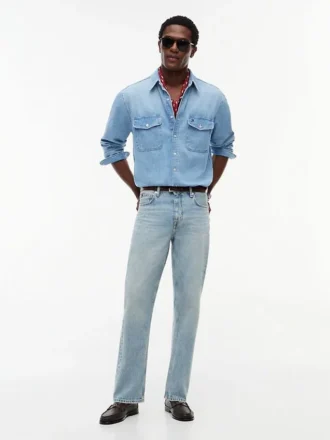Camicia in denim dalla vestibilità comoda