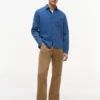 Camicia in denim waffle tinta indaco Camicia in denim waffle tinta indaco
