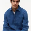 Camicia in denim waffle tinta indaco Camicia in denim waffle tinta indaco