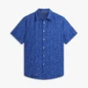 Camicia in jacquard con stampa di palme Camicia in jacquard con stampa di palme