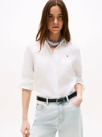 Camicia in lino a maniche lunghe