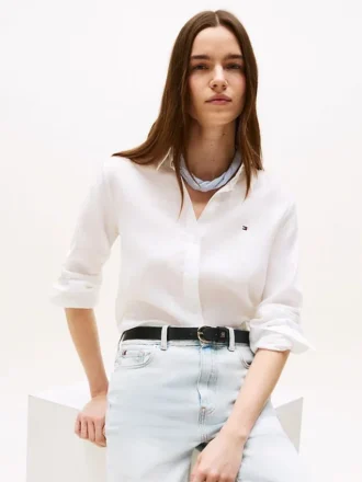 Camicia in lino a maniche lunghe