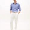 Camicia in lino a quadretti, vestibilità regolare Camicia in lino a quadretti, vestibilità regolare