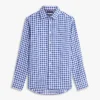 Camicia in lino a quadretti, vestibilità regolare Camicia in lino a quadretti, vestibilità regolare