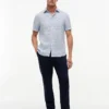 Camicia in lino con stampa velisti, vestibilità regolare Camicia in lino con stampa velisti, vestibilità regolare
