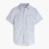 Camicia in lino con stampa velisti, vestibilità regolare Camicia in lino con stampa velisti, vestibilità regolare