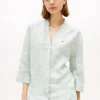 Camicia in lino senza colletto
