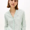 Camicia in lino senza colletto