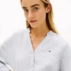 Camicia in lino senza colletto