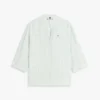 Camicia in lino senza colletto