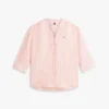 Camicia in lino senza colletto