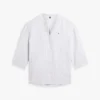 Camicia in lino senza colletto