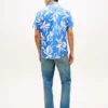 Camicia in misto cotone e lino con stampa tropicale Camicia in misto cotone e lino con stampa tropicale