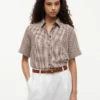 Camicia in misto lino a quadretti Camicia in misto lino a quadretti