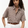 Camicia in misto lino a quadretti Camicia in misto lino a quadretti