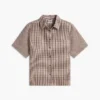 Camicia in misto lino a quadretti Camicia in misto lino a quadretti