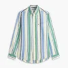 Camicia in misto lino a righe larghe Camicia in misto lino a righe larghe