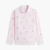 Camicia in misto lino con monogramma su tutta la superficie Camicia in misto lino con monogramma su tutta la superficie