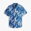 Camicia in misto lino con stampa tropicale Camicia in misto lino con stampa tropicale