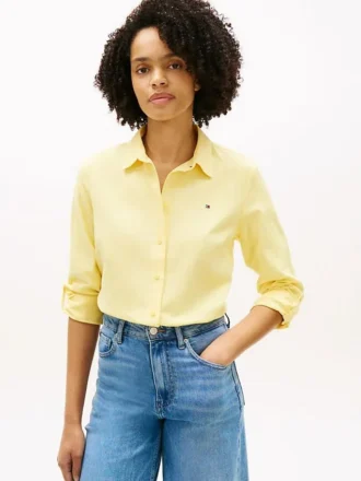 Camicia in misto lino dalla vestibilità comoda