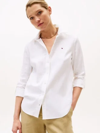 Camicia in misto lino dalla vestibilità comoda