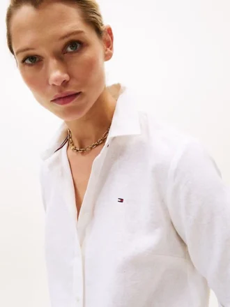 Camicia in misto lino dalla vestibilità comoda