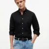 Camicia in misto lino dalla vestibilità regolare Camicia in misto lino dalla vestibilità regolare