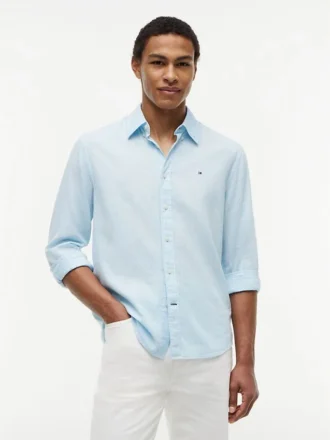 Camicia in misto lino dalla vestibilità regolare Camicia in misto lino dalla vestibilità regolare