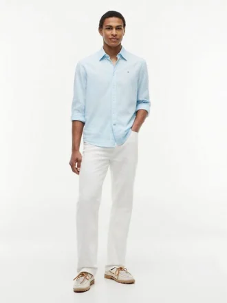 Camicia in misto lino dalla vestibilità regolare Camicia in misto lino dalla vestibilità regolare