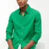 Camicia in misto lino dalla vestibilità regolare Camicia in misto lino dalla vestibilità regolare