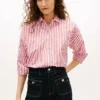 Camicia in popeline a righe dal taglio morbido
