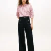Camicia in popeline a righe dal taglio morbido