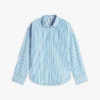 Camicia in popeline a righe dal taglio morbido