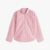 Camicia in popeline a righe dal taglio morbido