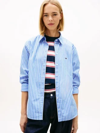 Camicia in popeline a righe Tommy Jeans