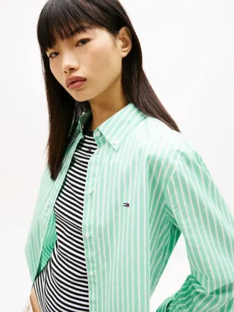 Camicia in popeline a righe Tommy Jeans