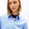 Camicia in popeline a righe Tommy Jeans Camicia in popeline a righe Tommy Jeans