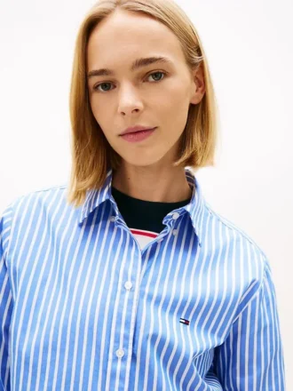 Camicia in popeline a righe Tommy Jeans