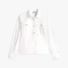 Camicia in popeline con bottoni dorati e vestibilità comoda Camicia in popeline con bottoni dorati e vestibilità comoda
