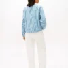 Camicia in popeline senza colletto Camicia in popeline senza colletto