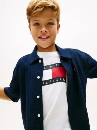 Camicia in seersucker per bambino