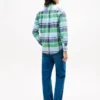 Camicia in tessuto Oxford elasticizzato a quadri, vestibilità regolare Camicia in tessuto Oxford elasticizzato a quadri, vestibilità regolare